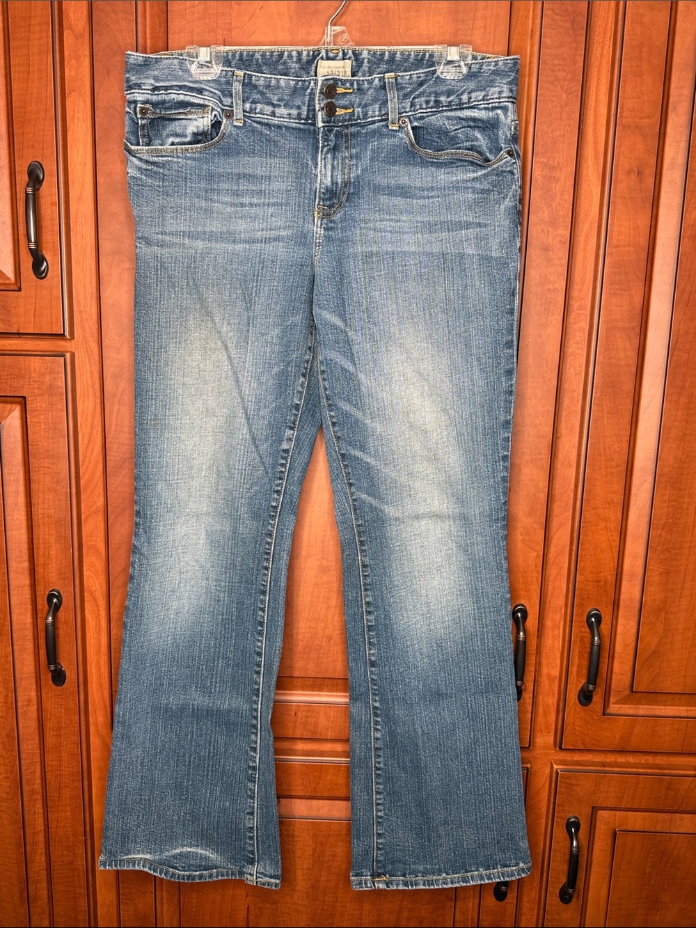 Classic GAP Women's Bootcut Jeans - Light Blue. Size: 12